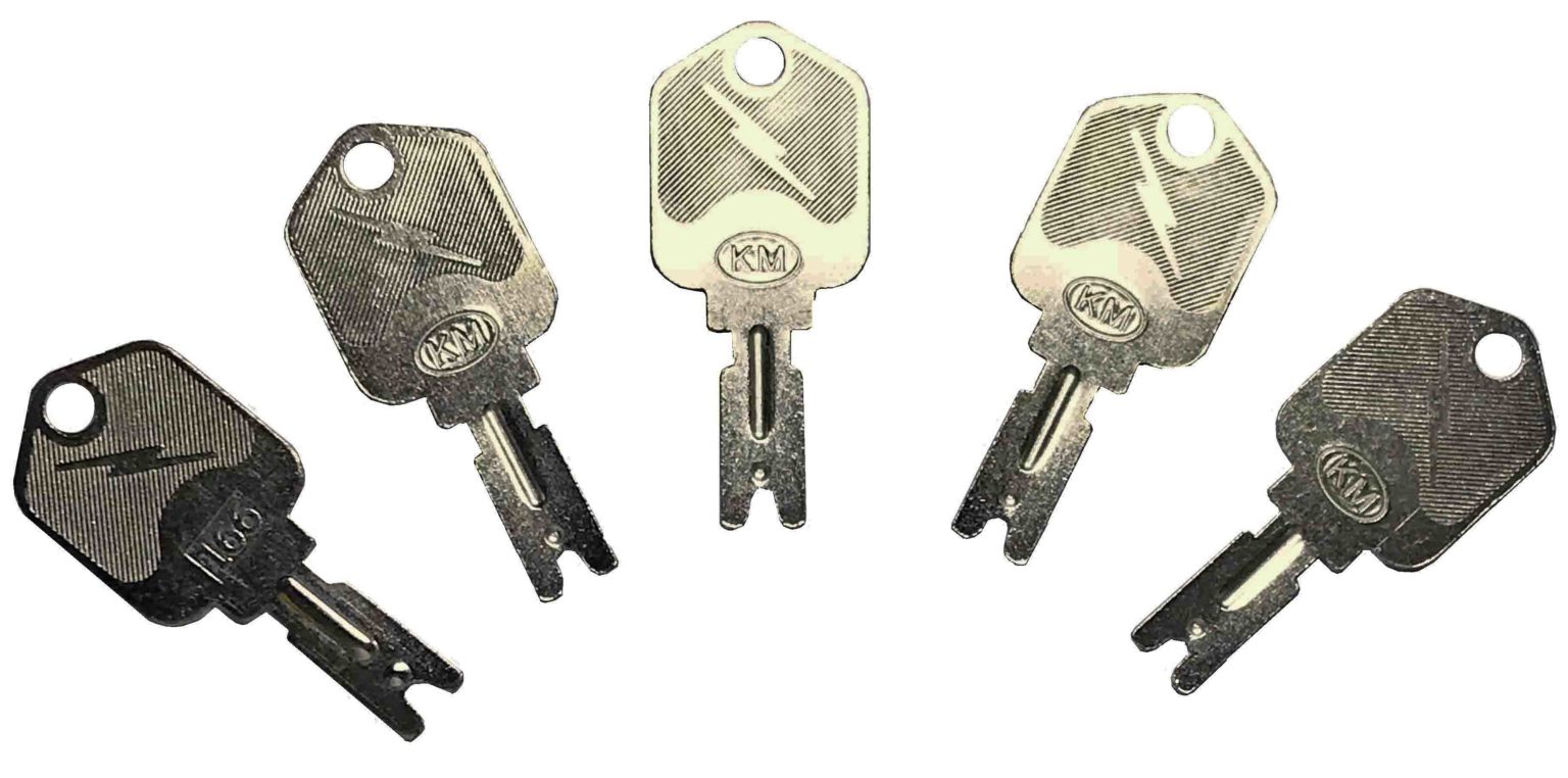 (5) Forklift Keys fit Clark Yale Hyster Komatsu Gradall Gehl Crown