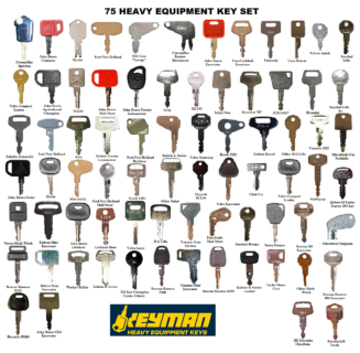 Heavy Equipment Key Set CAT Volvo Komatsu Kubota Details about   12 Construction Ignition Keys 