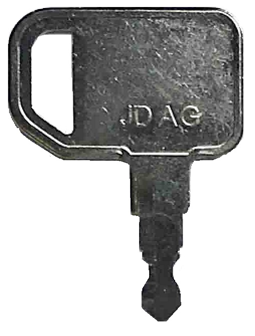 John Deere Agricultural Tractor Ignition Key Fits Many Models JD Part RE183935 Keyman Heavy