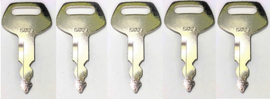 (5) Keys Fit Case Linkbelt JCB Sumitomo Excavator S450 Better Quality Line
