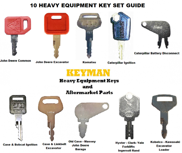 John Deere Tractor & Heavy Equipment Key Set12 Keys Most Complete JD Set Keyman Heavy