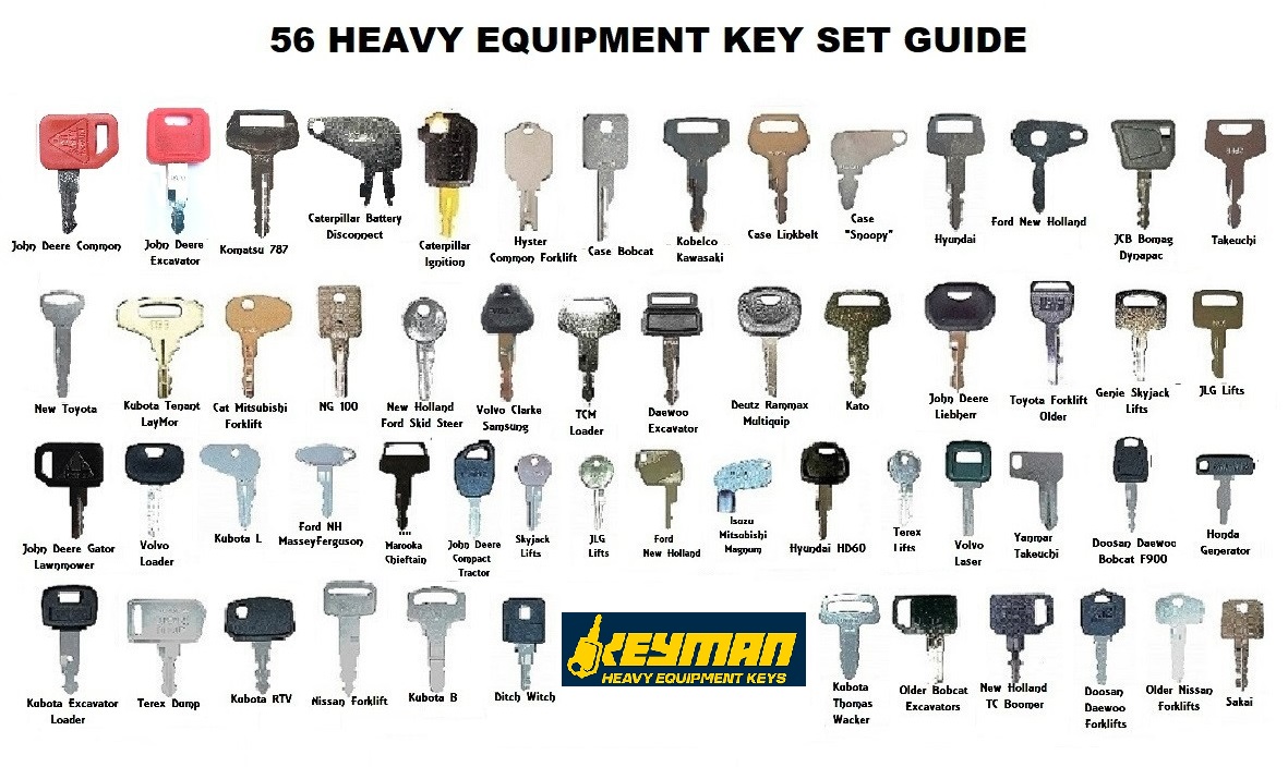 301 Yanmar & Takeuchi Heavy Equipment Keys 4 