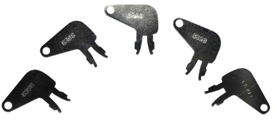 5 Caterpillar CAT Master Disconnect 8398 Battery Keys for 1090 1190 1190T 120G